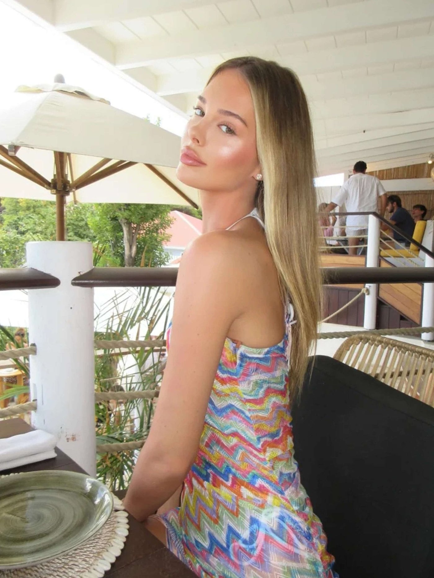 SEAME - Alessia Mini Dress Colorful S