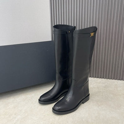 SEAME - Bianca High Leather Boots Black 35