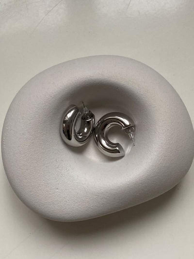 Seame - Chunky Hoops silver