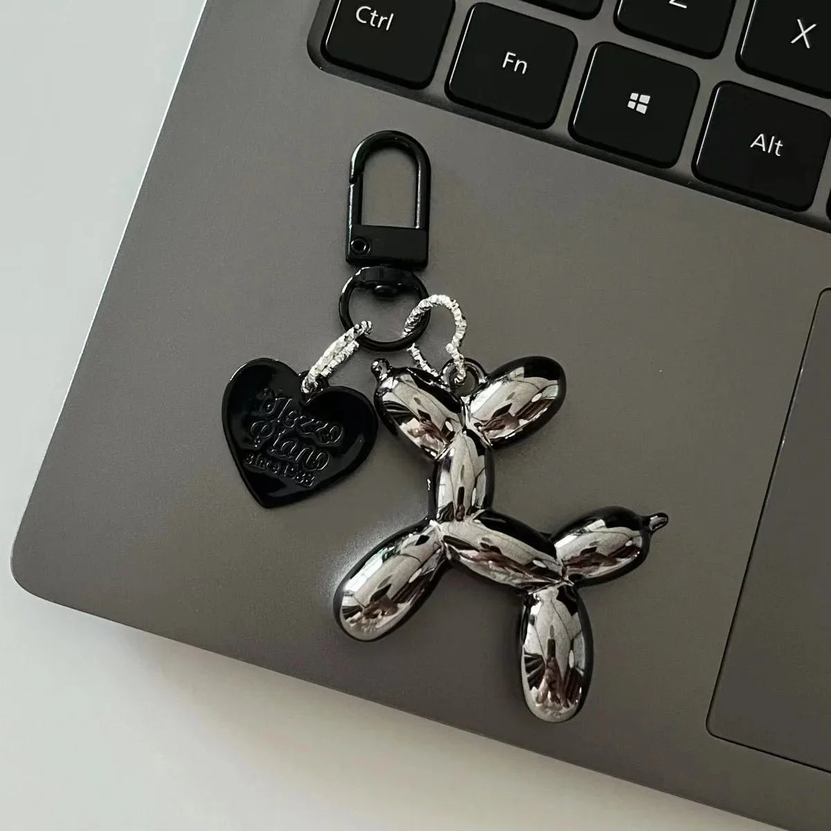 SEAME - Cute Bubble Dog Keychain Black