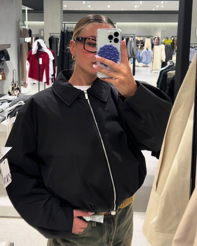 SEAME - Diane Bomber Jacket Black S