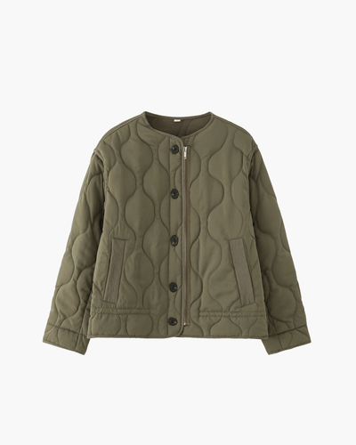 SEAME - Feliz Quilted Padded Jacket Green XS