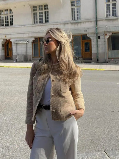 SEAME - Helena Vintage Jacket Beige M
