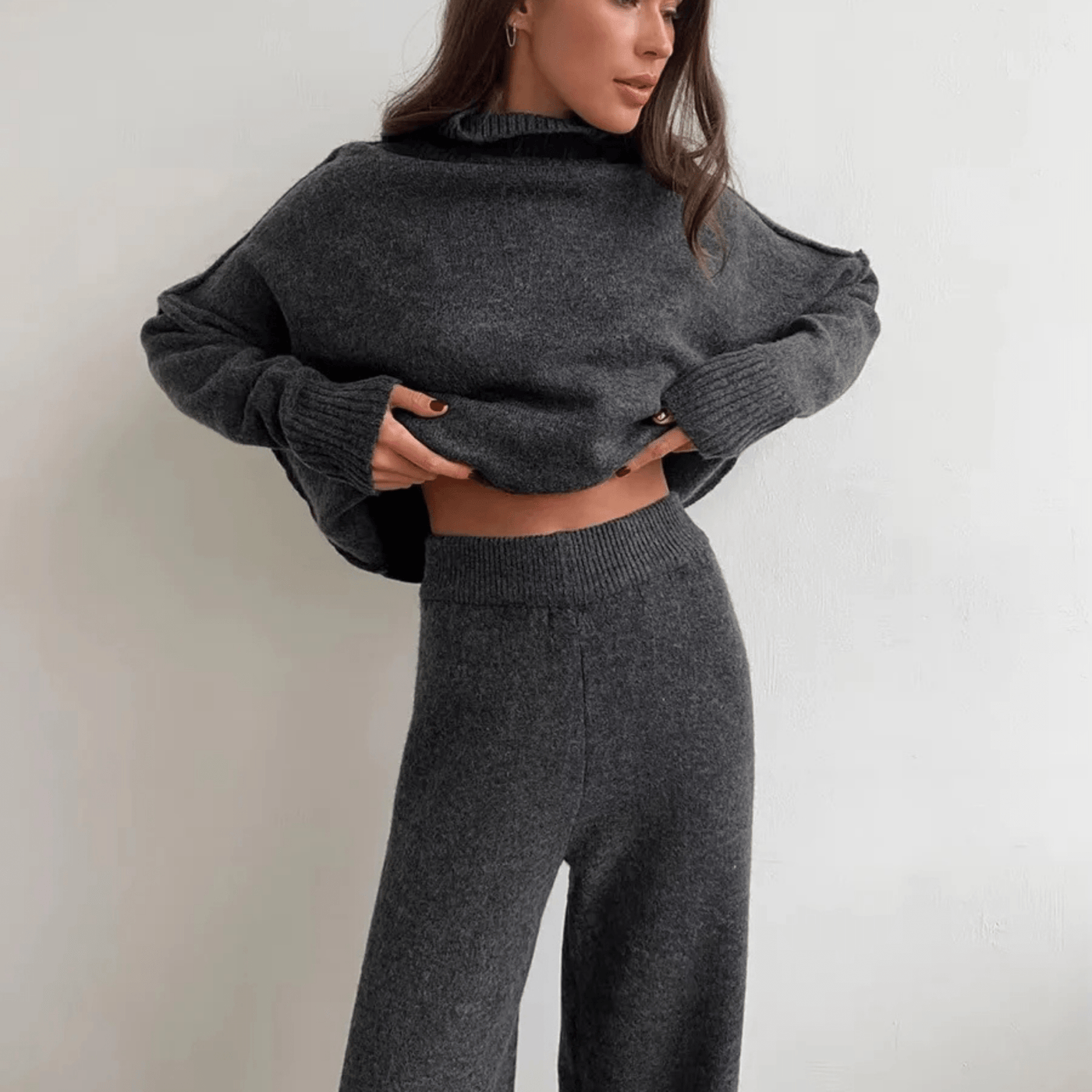 SEAME - Kendra comfy Loungewear Set Grey S
