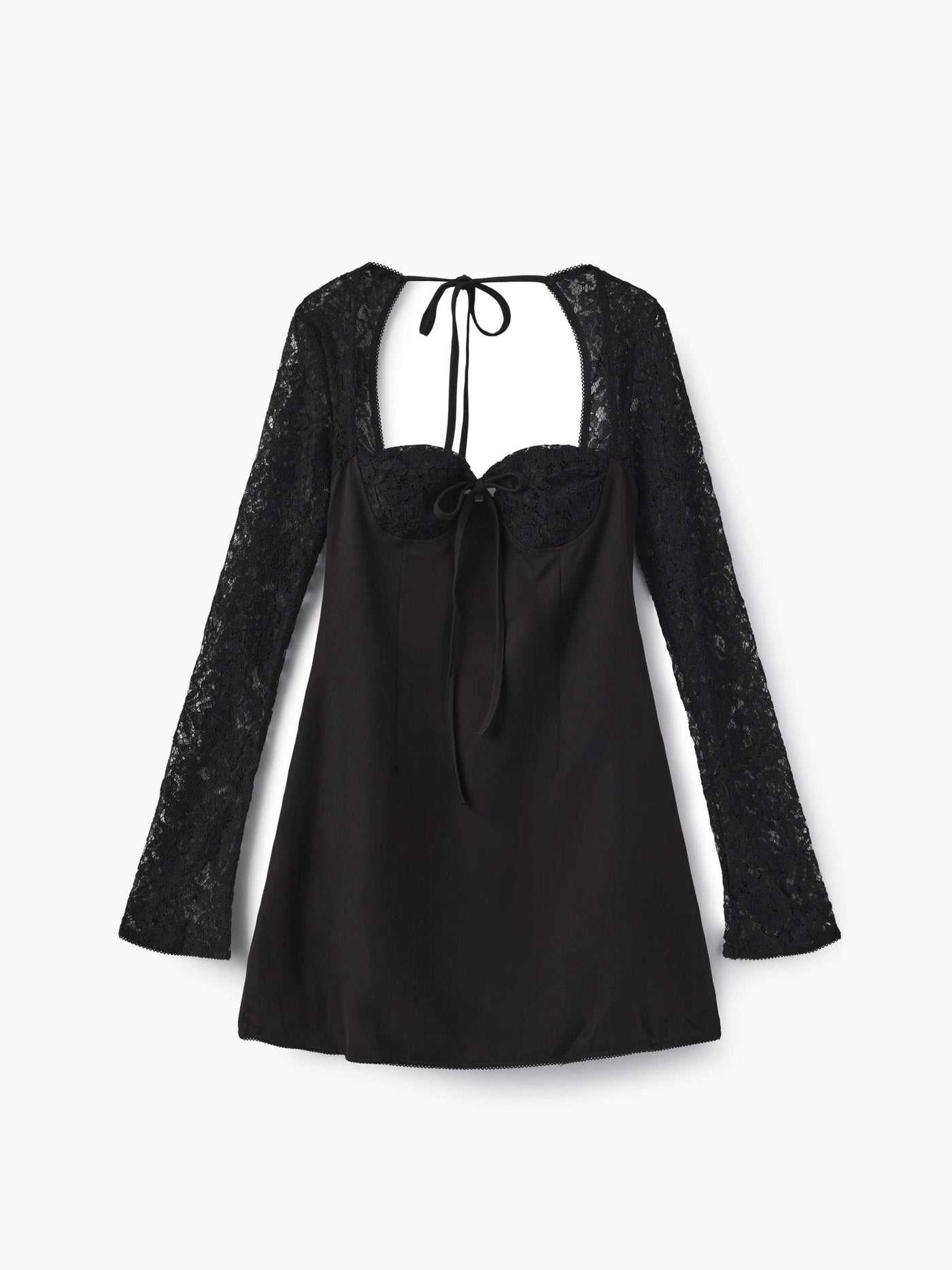 Seame - Louise mini dress with lace details black XS