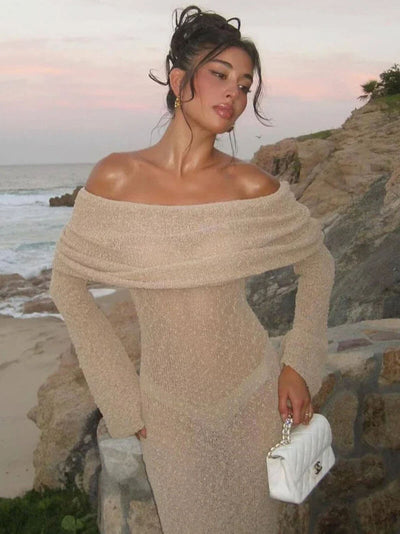Seame - Marissa Maxi dress beige S