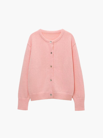 Seame - Marlowe Knitted Cardigan Pink S