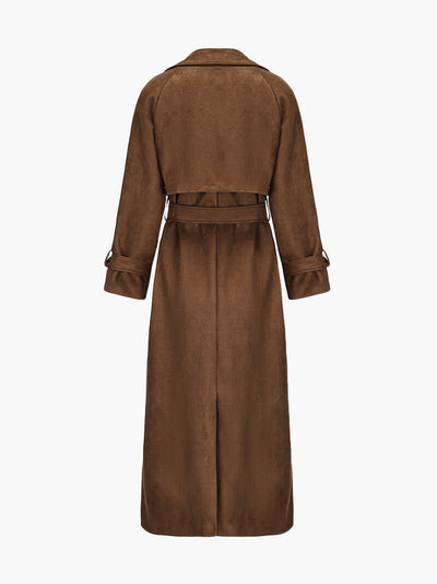 Seame - Molly faux suede Trenchcoat S