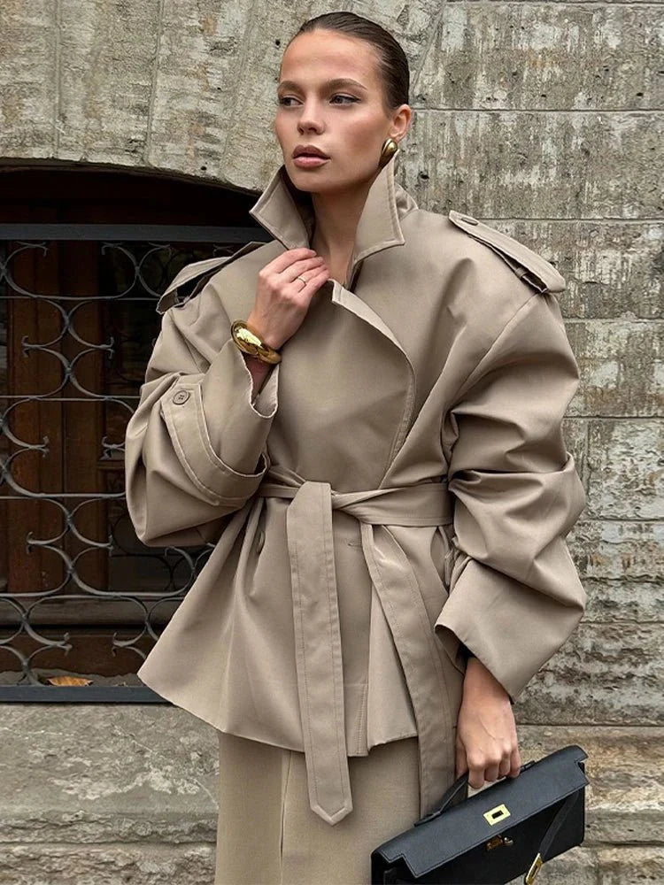 SEAME - Naomi Trench Coat Short Creme M