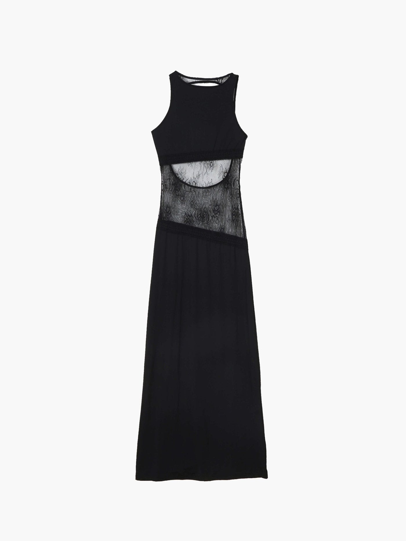 Seame - Nieve Maxi Dress with lace details Black S