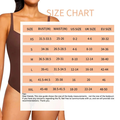 SEAME - Seame Square Shapewear Bodysuit Black S