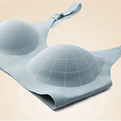 SEAME - Wireless Seamless T-shirt Bra Blue M