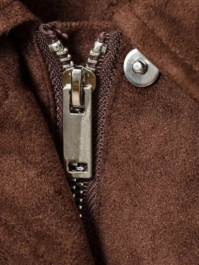 SEAME - Zoey Vegan Suede Jacket Brown XS